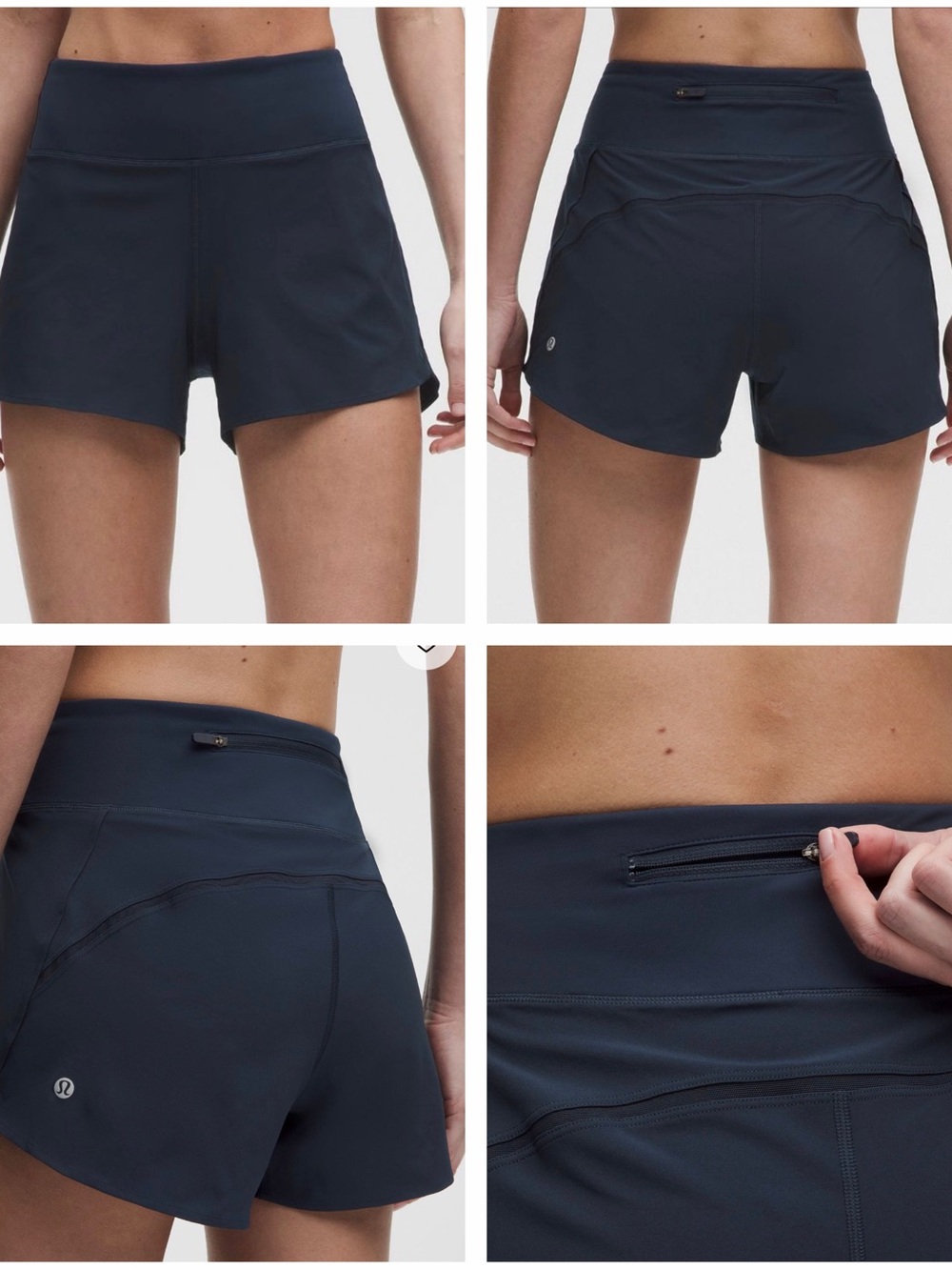 lululemon athletica High-Rise Athletic Shorts in Navy